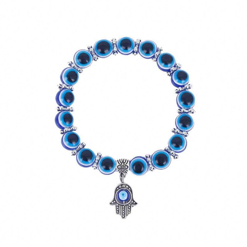 Funky Evil Eye Beaded Armbånd Chakra Flettede Mirakuløse Smykker Gaver Til Kvinder Piger Mænd