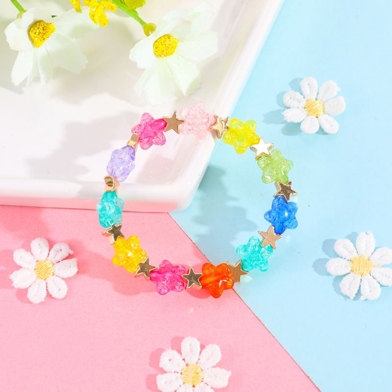 Makersland Nye Acryl Star Colorful Armbånd Til Børn