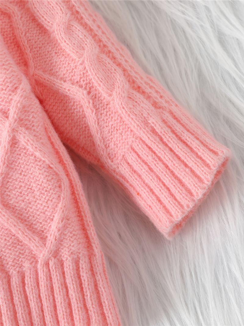 Baby Piger Drenge Rullekrave Strikket Sweater Termisk Tøj Til Vinter Jul