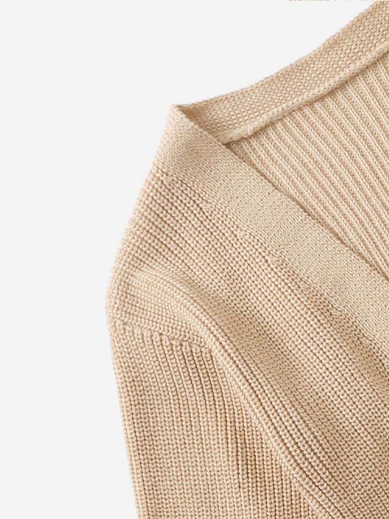 Småbørn Piger Ensfarvet Strik Cardigan Sweater