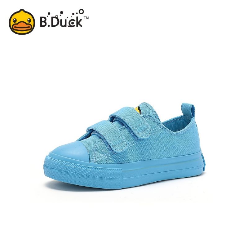 B.duck Drenge Simple Solid Canvas Shoes Casual Low Top Non Slip Tegneserie Småbørnssneakers Til Gåture