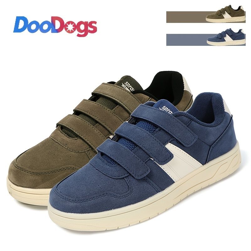 Doodogs Drenge Plys Sneakers Med Bløde Såler Skridsikre Termiske Krog-og-løkke Fastener Casual Sko Til Vinter Nyhed