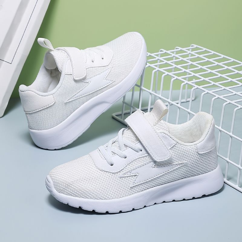 Drenge Casual Simple Åndbar Skridsikker Mesh Sneakers Low Top Lette Løbesko