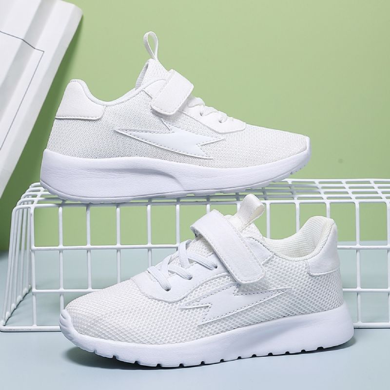 Drenge Casual Simple Åndbar Skridsikker Mesh Sneakers Low Top Lette Løbesko