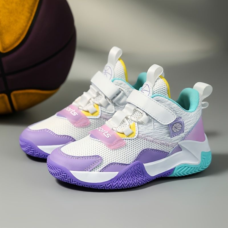 Drenge Piger Casual Mesh Basketball Sko Low Top Snøreløbesko Sneakers Til Udendørssport