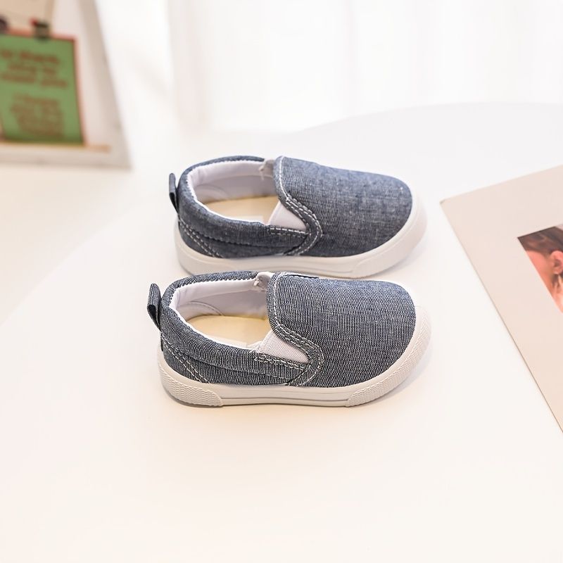 Småbørn Børn Piger Drenge Canvas Sneakers Casual Slip-on Loafers Sko