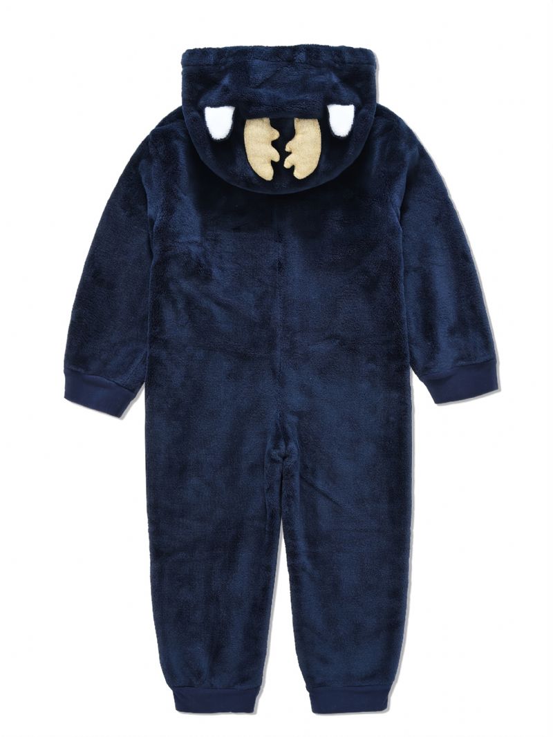 Efterår Vinter Nye Børnejulefest One Piece Pyjamas Med Hætte