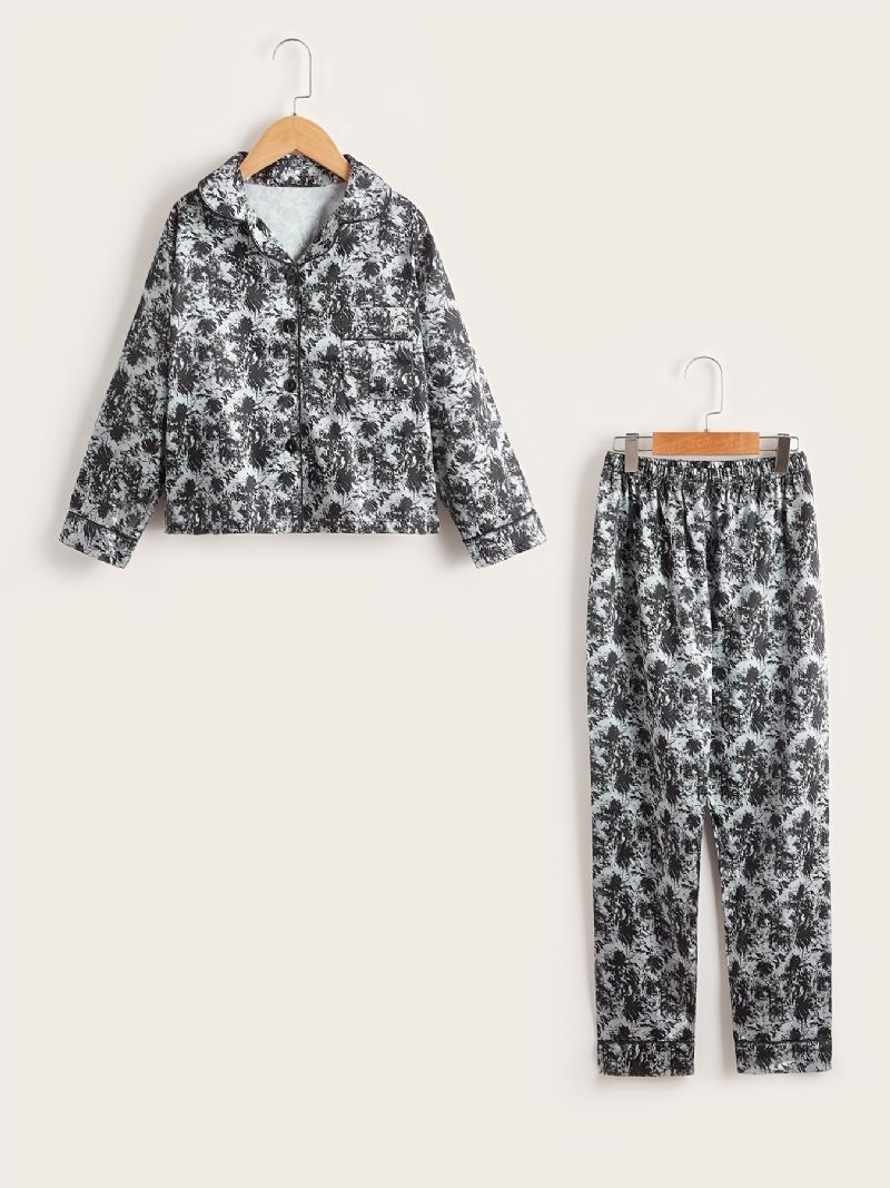 Langærmet Pyjamassæt Til Drenge Loungewear Til