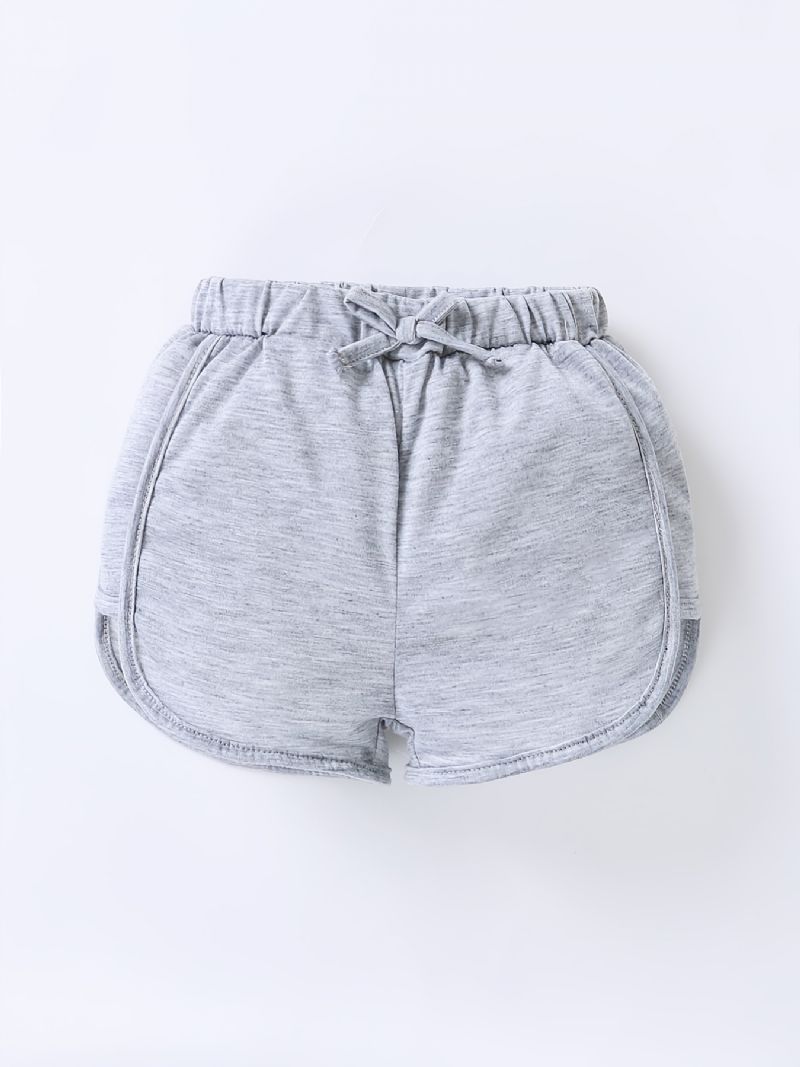 3 Stk Piger Letvægts Casual Elastisk Talje Shorts Børnetøj Til Sommer