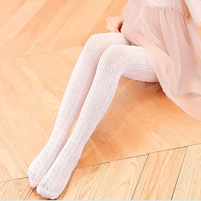 1 Stk Baby Piger Pure White Lace Legging