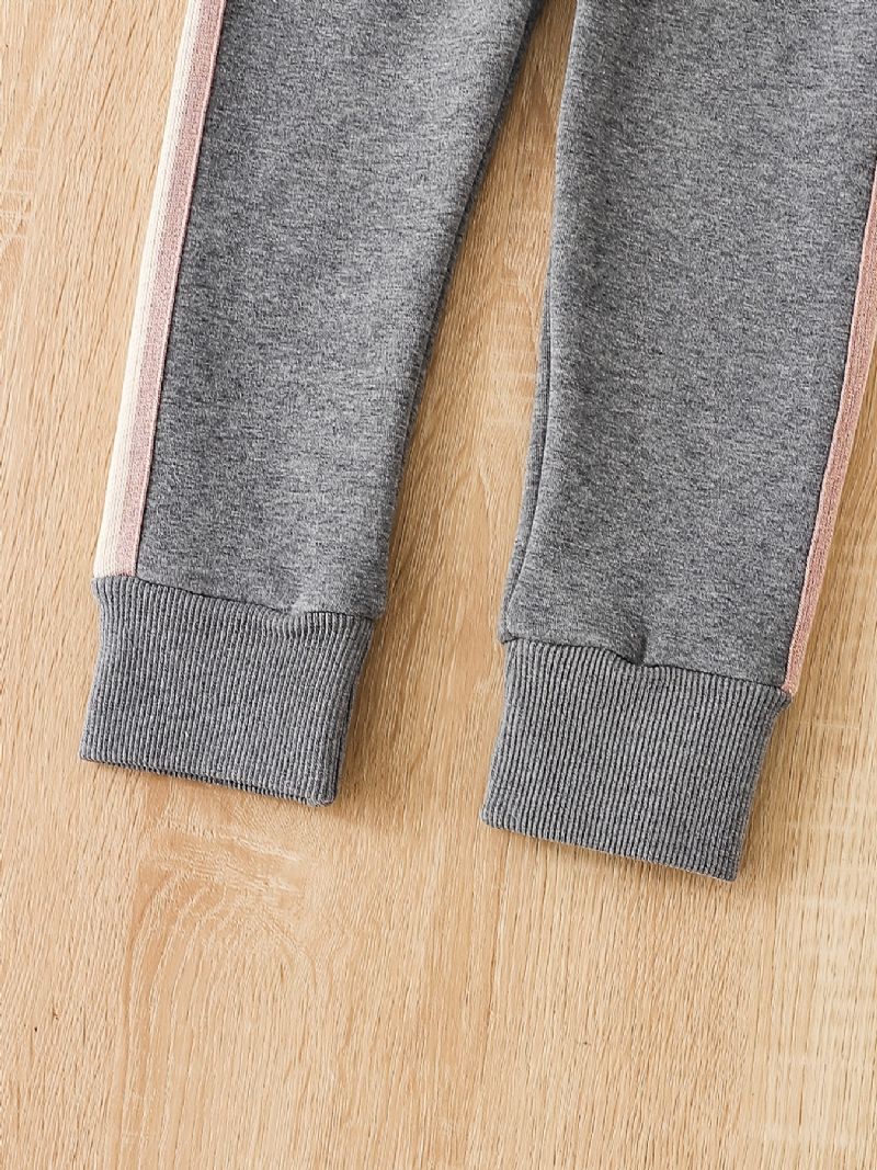 Piger Fleece Flæse Trim Leggings Bukser Tykke Varmt Børnetøj Til Vinter