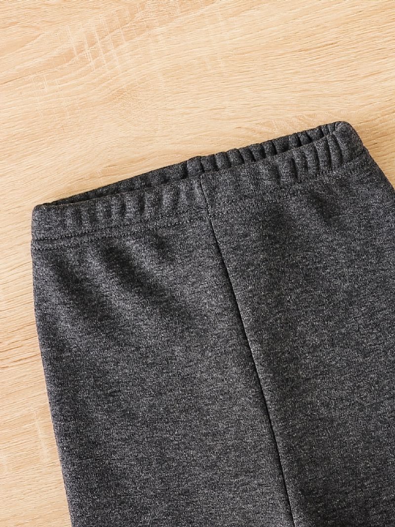 Piger Fleece Foret Tykke Leggings Bukser Varmt Børnetøj Til Vinter