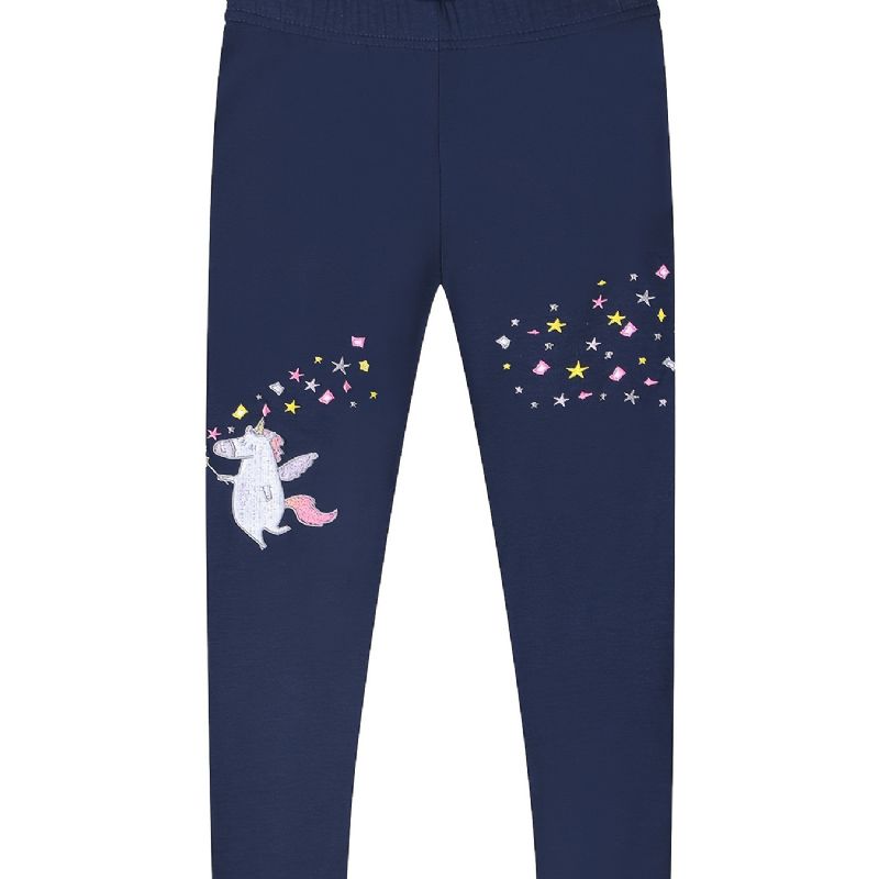 Piger Unicorn Print Stretch Leggings Børnetøj