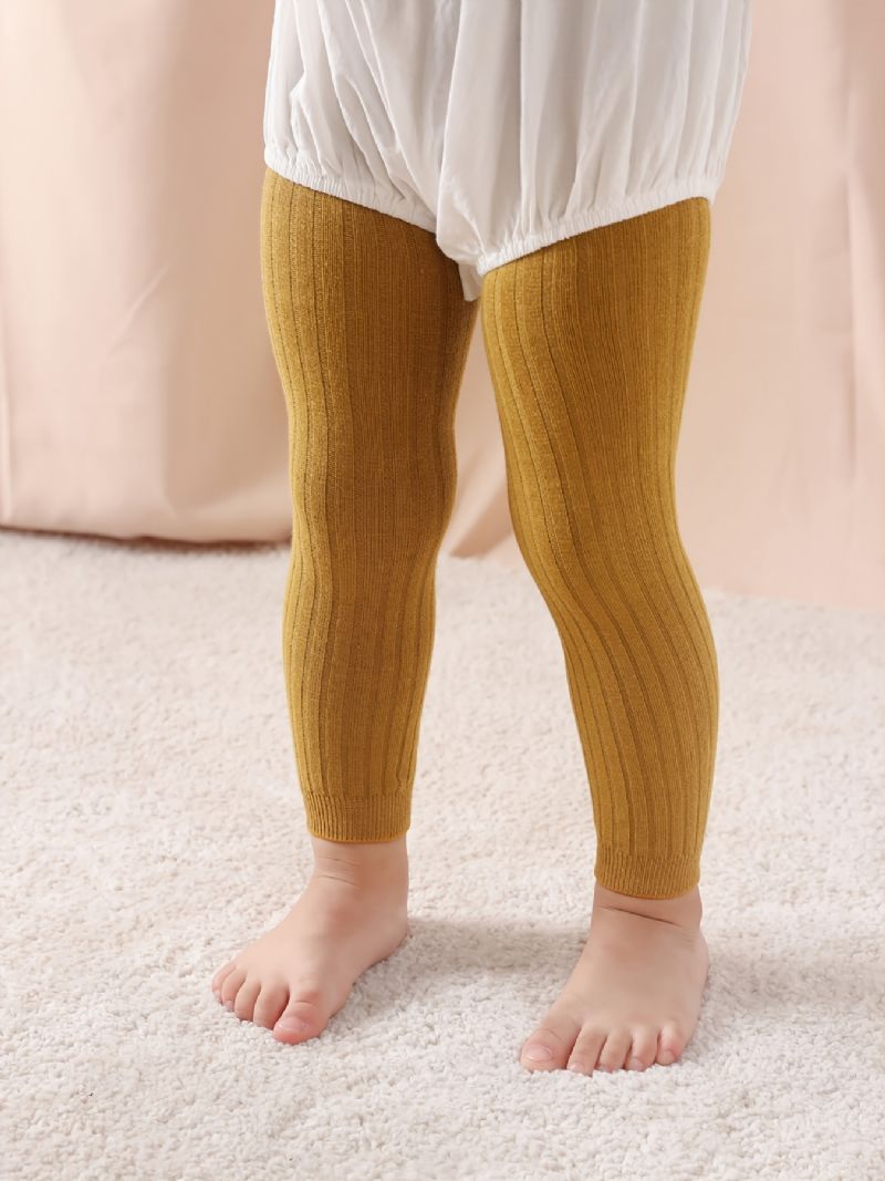 Toddler Piger Strik Leggings Footless Strømpebukser