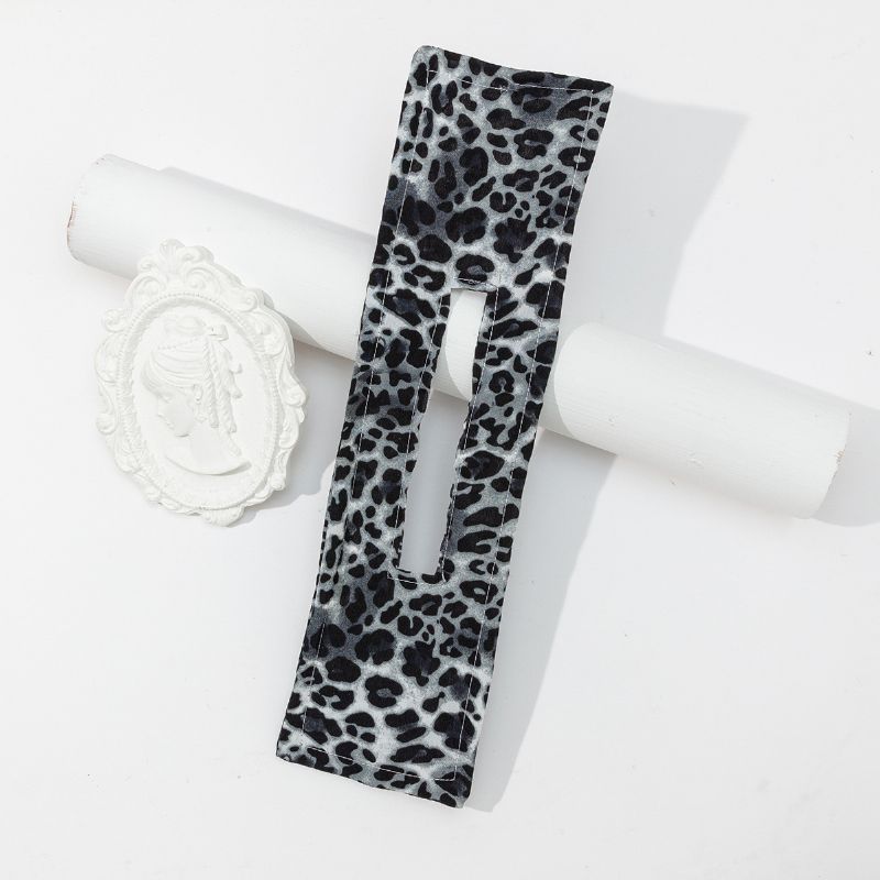 Leopard Basic Hår Pandebånd Piger Hårtilbehør Magic Donut Wire Hårbolle Maker Clip Scrunchies Til Hår