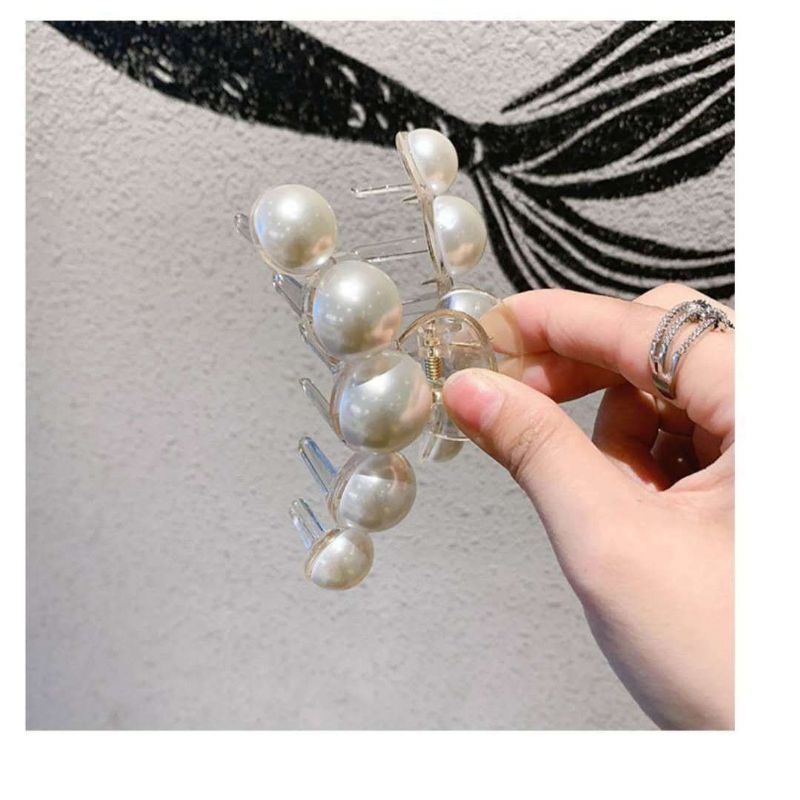 Pearl Hair Claw Styling Hårspænder Stærkt Hold Hårkæbeclips Store Skridsikkert Hårtilbehør Fødselsdagsgave Til Kvinder Piger Datter Kæreste