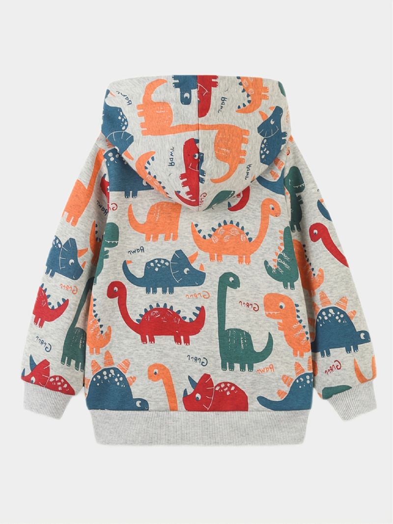Baby Drenge Hættetrøje Dinosaur Print Langærmet Sweater