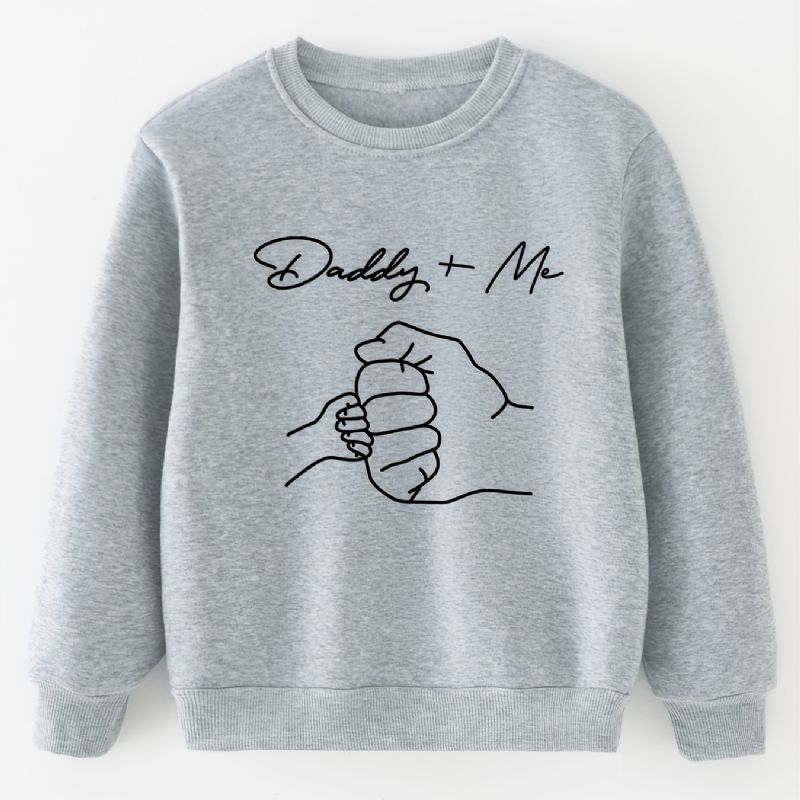 Børn Drenge Casual Grafisk Mønster Rundhals Langærmet Sweatshirt Børnetøj