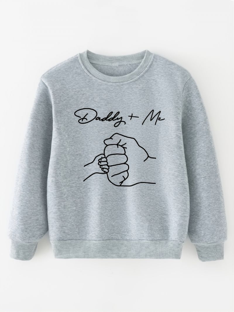 Børn Drenge Casual Grafisk Mønster Rundhals Langærmet Sweatshirt Børnetøj