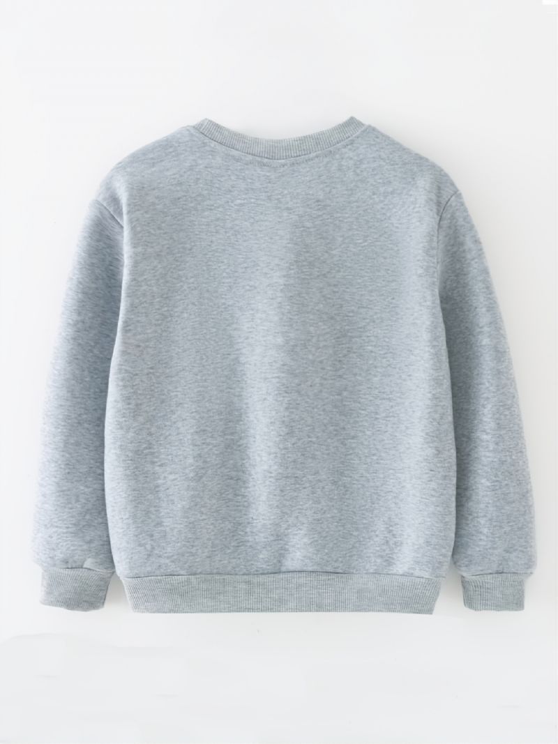 Børn Drenge Casual Grafisk Mønster Rundhals Langærmet Sweatshirt Børnetøj