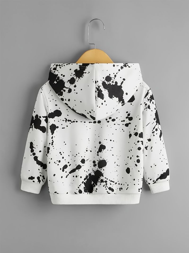 Børne Drenge Hættetrøje Print Langærmet Trøje Sweatshirt Børnetøj