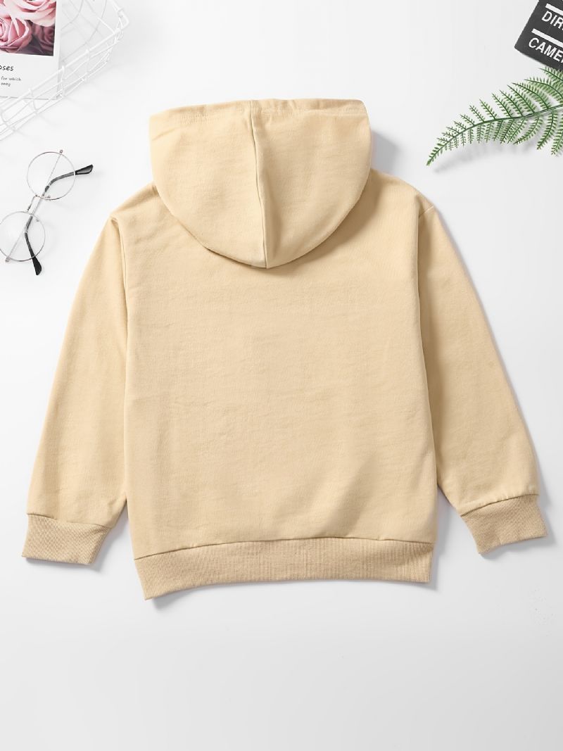 Børne Drenge Patchwork Hættetrøje Langærmet Pullover Sweatshirt Børnetøj