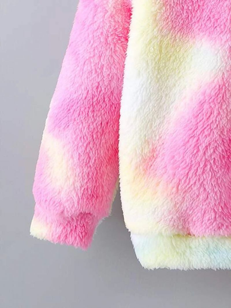 Børne Tie Dye Fleece Hættetrøje Efterår & Vinter Børnetøj