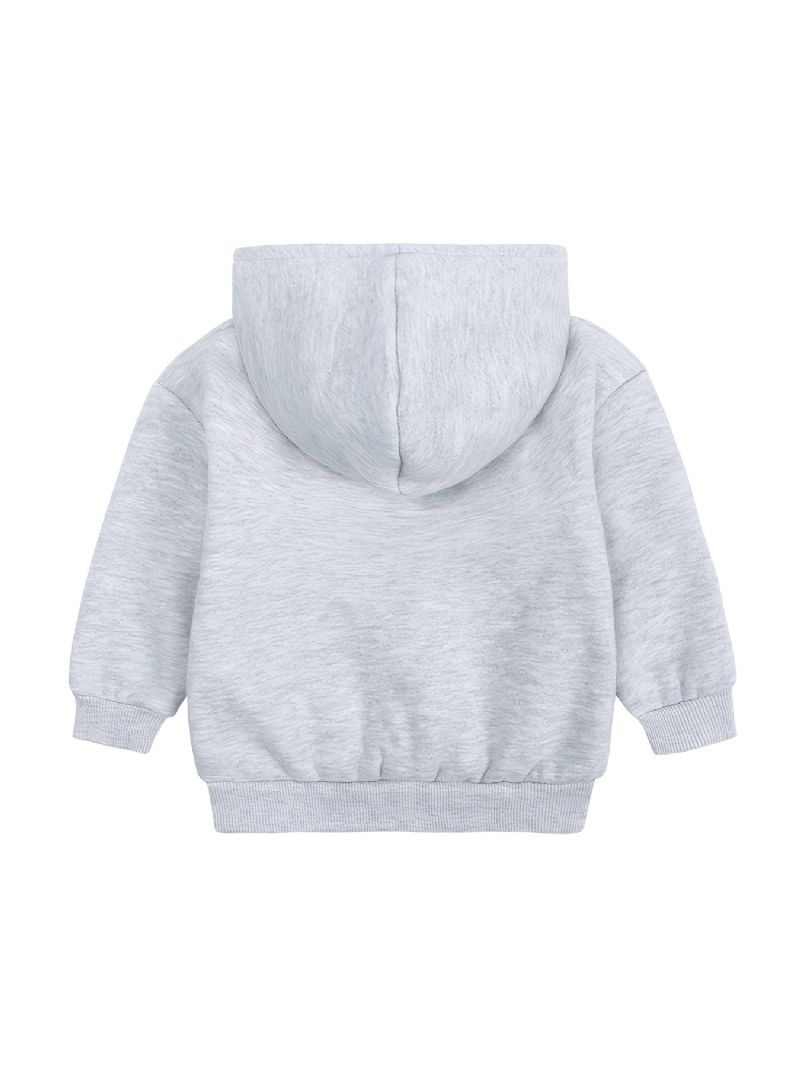 Langærmet Børne Fleece Varm Hættetrøje Sweatshirt Drenge Piger