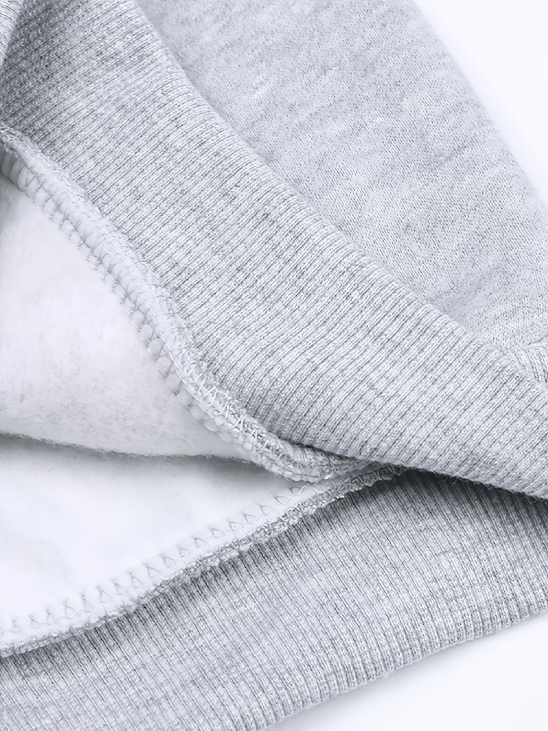 Langærmet Børne Fleece Varm Hættetrøje Sweatshirt Drenge Piger