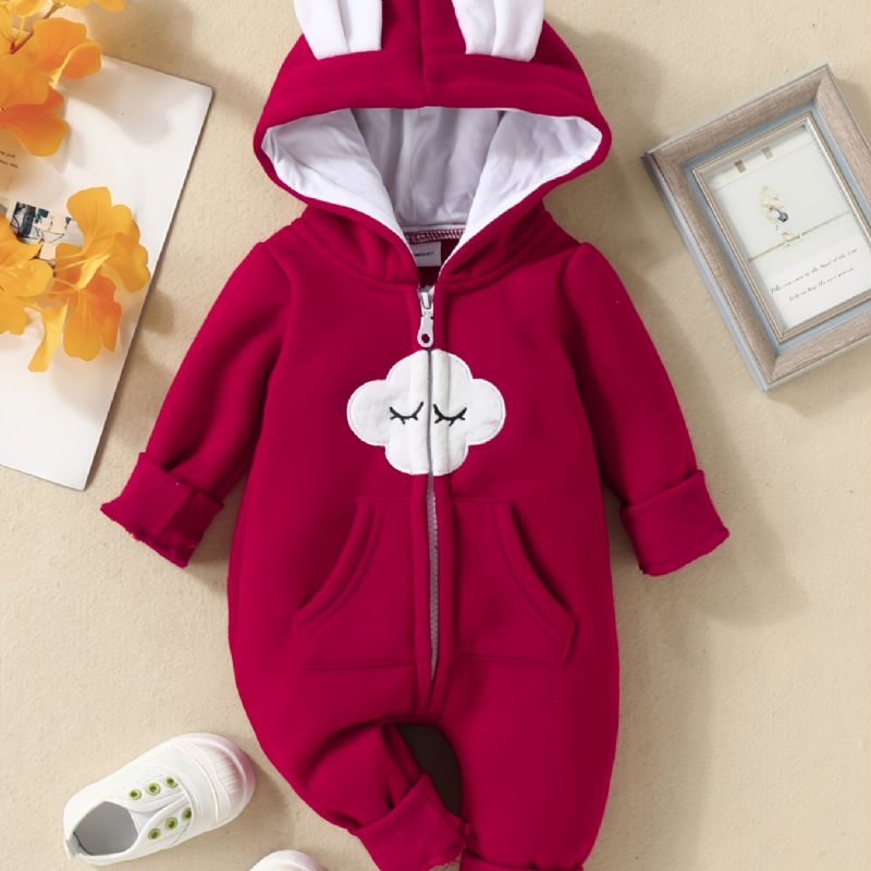 Toddler Newborn Baby Printed Hoodie Sweatshirt Romper