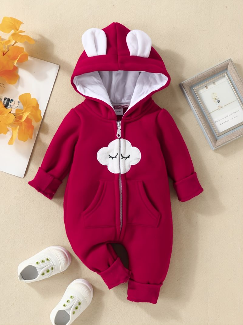 Toddler Newborn Baby Printed Hoodie Sweatshirt Romper