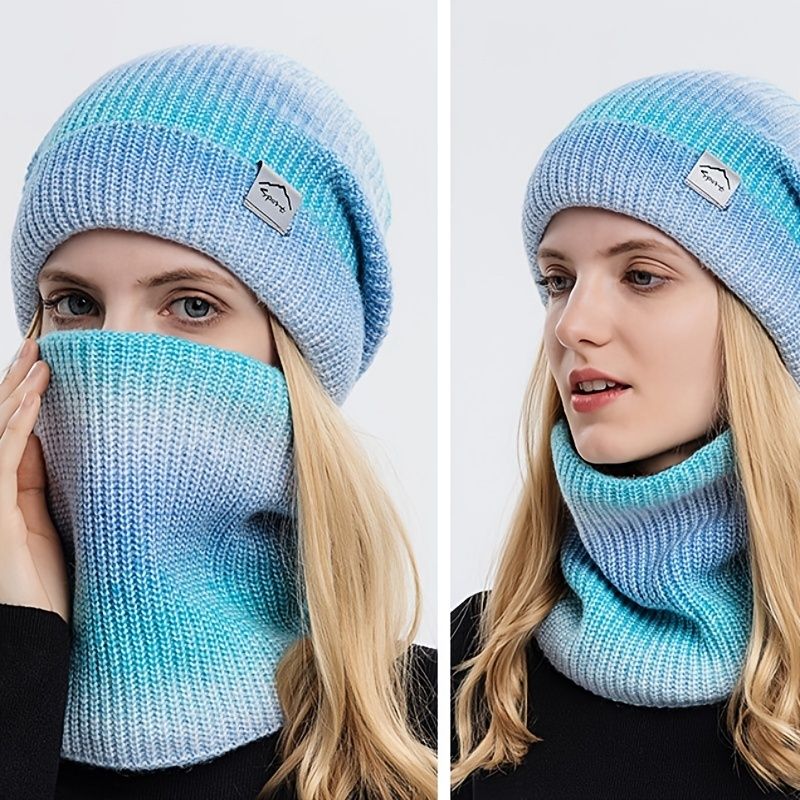 2stk Vinterhuer Snood Sæt Vinterhue Beanie Hue-vinter Hue & Tørklæde Sæt Pigehatte Udedør Sød Blød Varm Hue