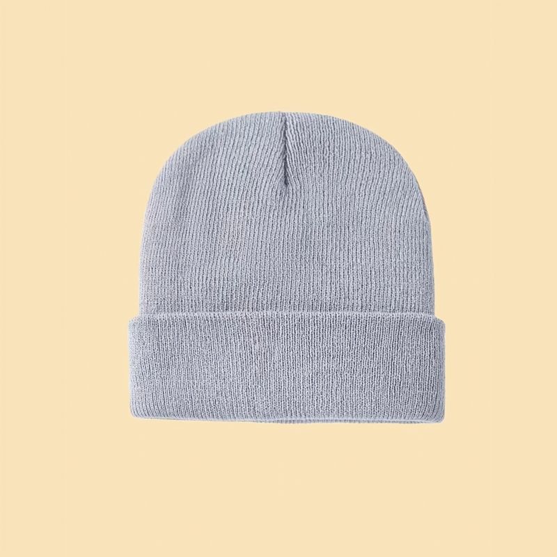 Drenge Casual Knitted Beanie Hatte Termisk Vindtæt Solid Til Vinter Udendørs