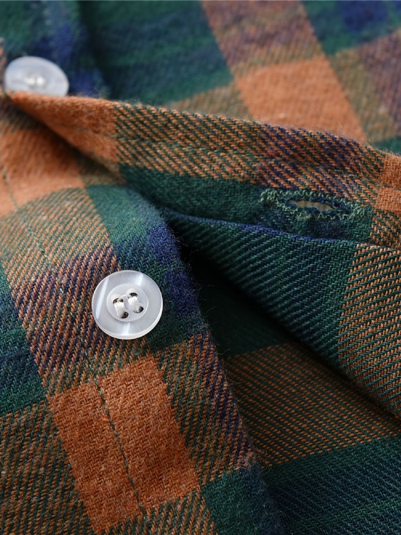 Baby Drenge Plaid Skjorter Button Down Langærmet Børnetøj