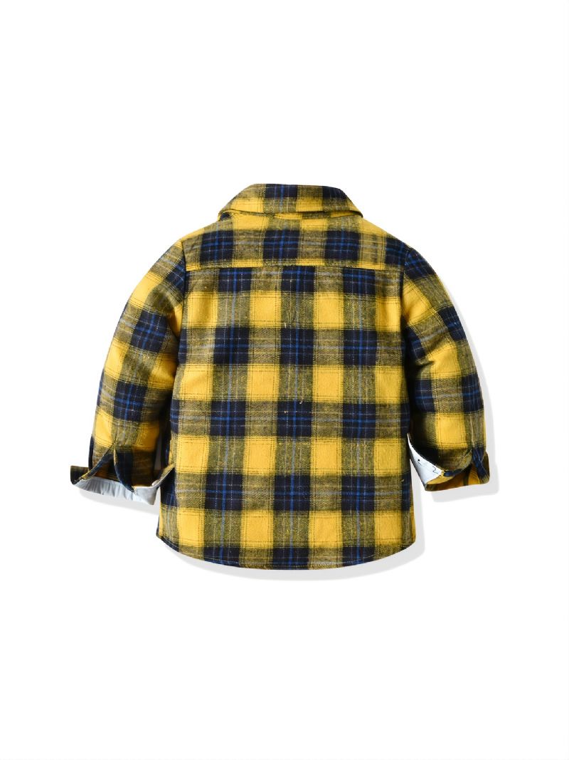 Drengeskjorter Casual Colorblock Plaidskjorter