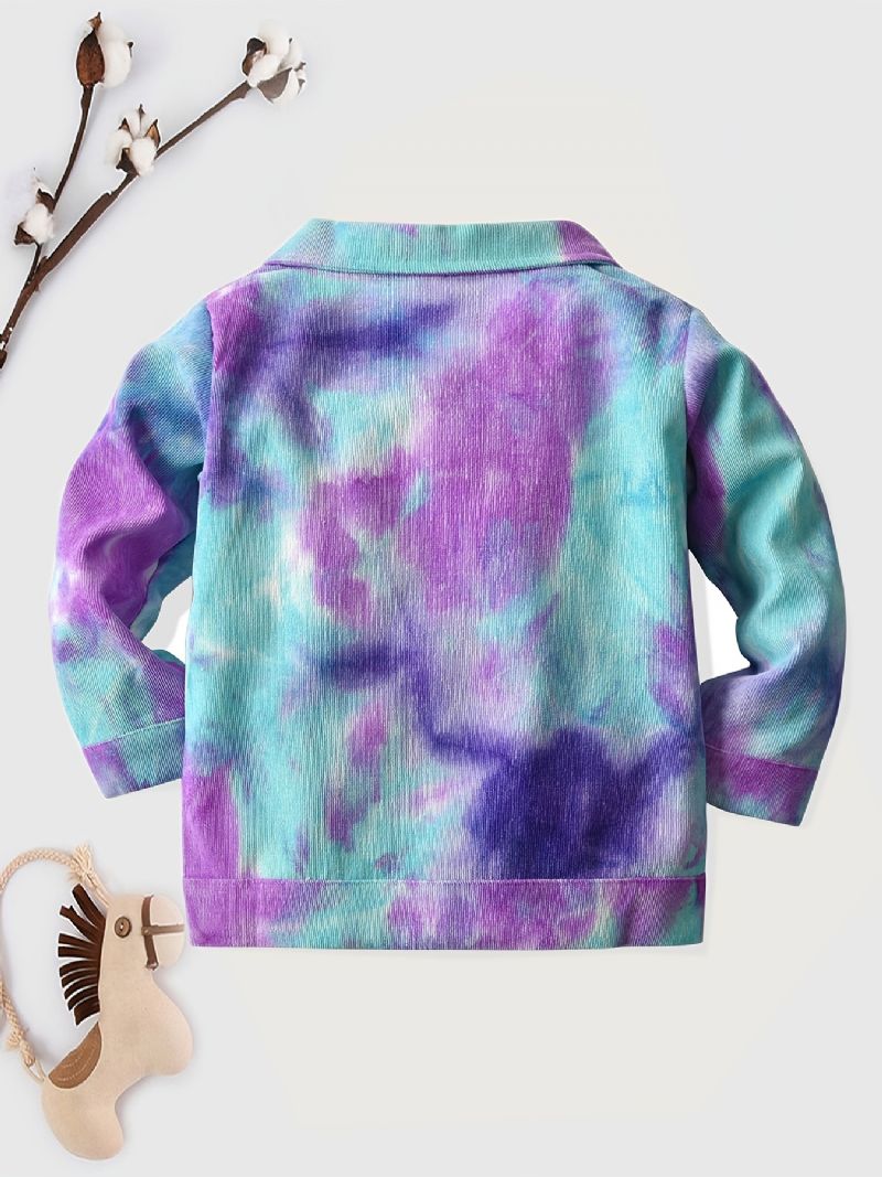 Drenge Tie-dye Button-up Jakke Outwear