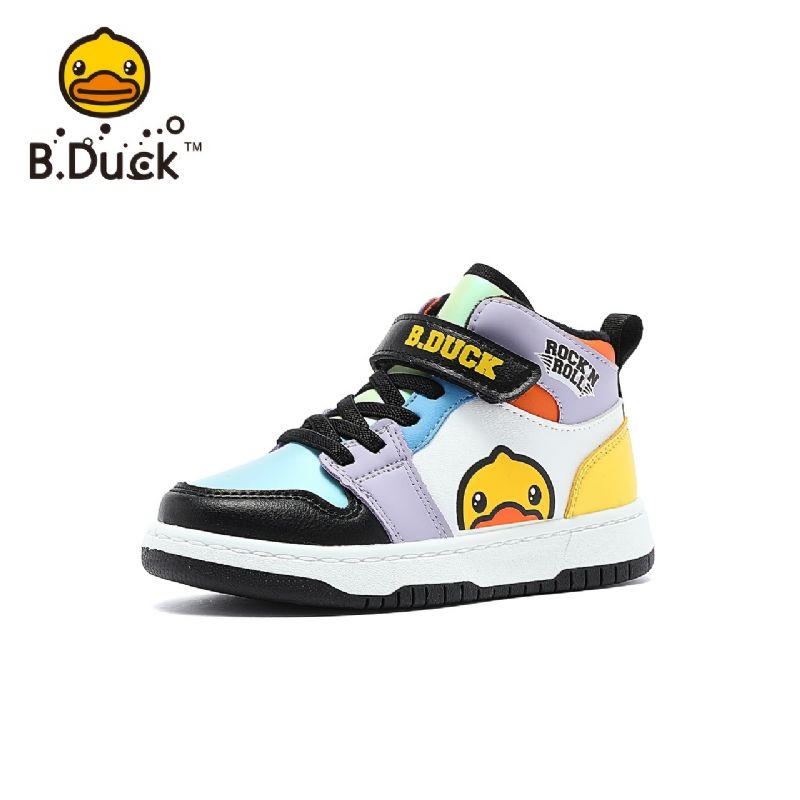 B.duck Børn High Top Sneakers Skridsikre Tegneseriemønster Skøjtesko Sportssko