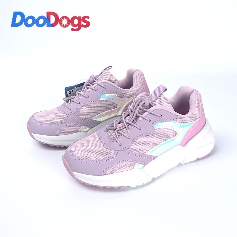 Doodogs Piger Sneakers Med Blød Sål Letvægts Åndbar Skridsikker Fritidssko Chunky Sneaker