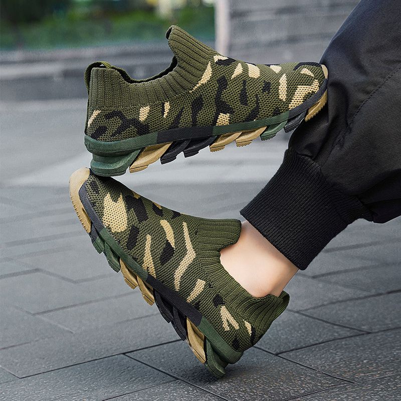 Drenge All Season Camo Grønne Sneakers