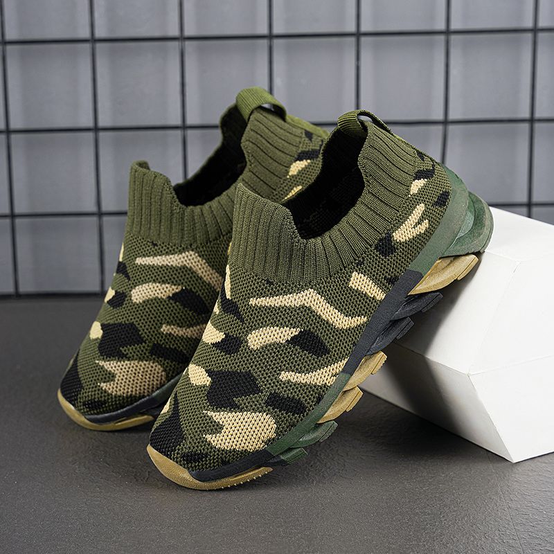 Drenge All Season Camo Grønne Sneakers